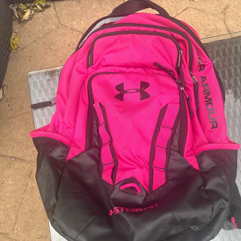 Under Armour Fuchsia and Black Backpack
